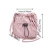 Korean Style Drawstring Canvas Bag Purse Mobile Phone Bag Casual Nylon Shoulder Bag  Outdoor