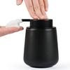 Umlaca Foaming Ceramic Hand Soap Dispenser, Stylish Manual Refill, Wide Mouth, Press-Type Foaming Detergent Bottle, Suitable for Kitchen, Bathroom,