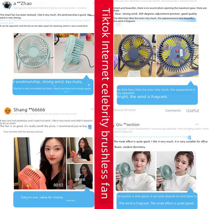 Электрический настольный вентилятор Mini USB: 5, 6 или 8-дюймовый портативный вентилятор для студентов и офисов