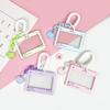 Cute Dialog Box Transparent Card Cover Student Cartoon Slider Card Pack Game Card ID Card Cover Anti-lost