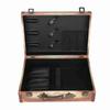 Парикмахерский кейс для переноски большой емкости с замком-паролем, портативный деревянный ящик для инструментов стилиста