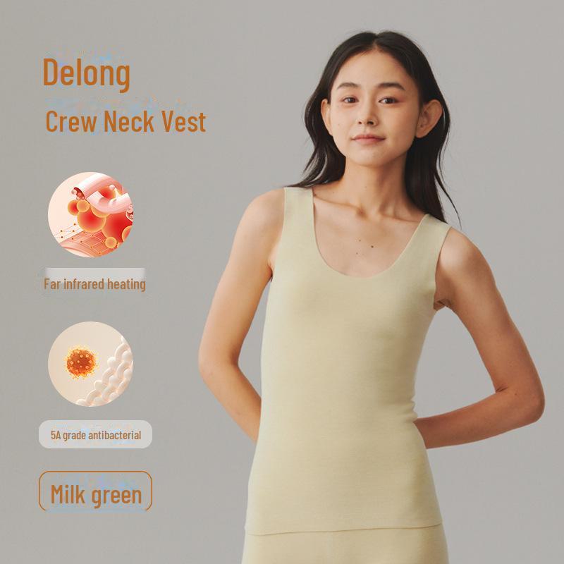 Женский толстый немецкий бархатный утепленный бесшовный зимний жилет