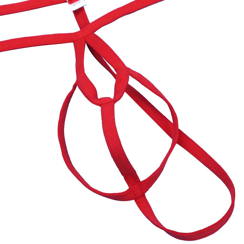 Gay Men Underwear Low Rise Hollow Out G-string T-back Bulge Pouch Thongs