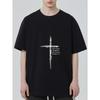 Black T Shirt with Cross and Bible Verse for I Know The Plans I Have for You Jeremiah 29 11 Christian Casual Wear
