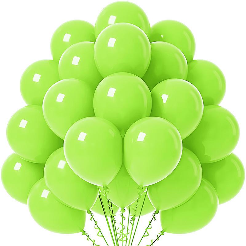 Solid Color 10-Inch Matte Latex Balloon Set for Children's Birthday Decoration