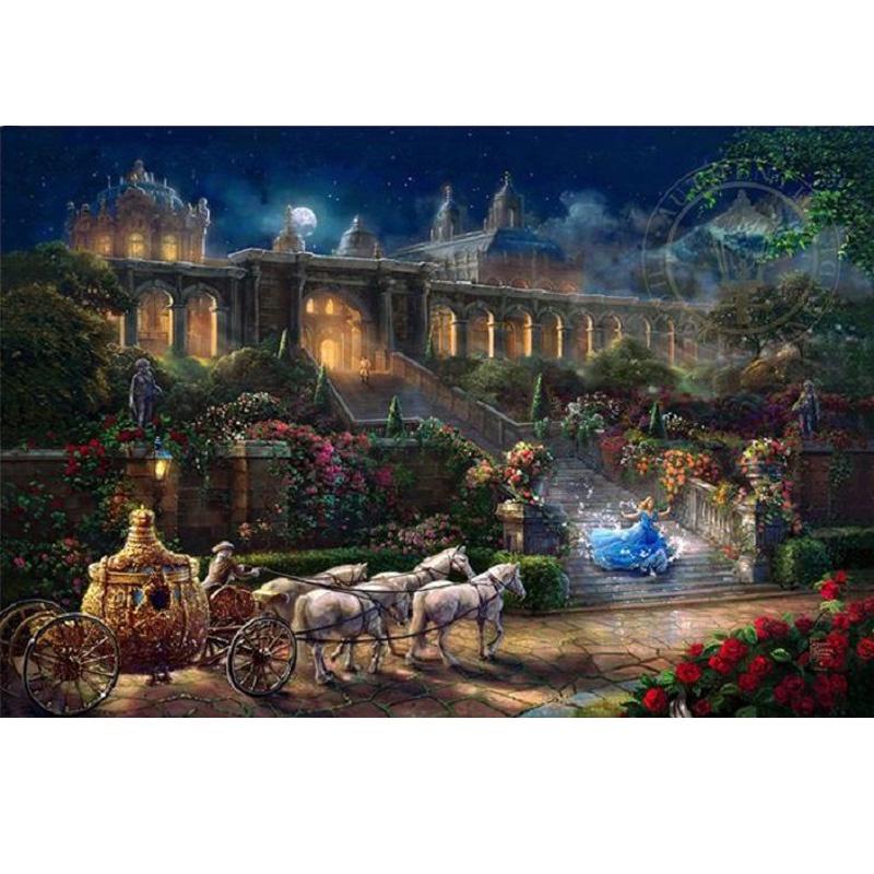 Холст Принцесса Русалка Настенное Искусство Современная Сказка Декор Детской Комнаты Живопись