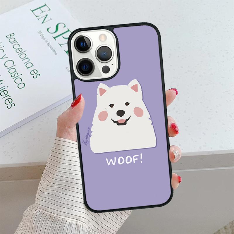 Мультяшный Самоедский пес Чехол для телефона cover Для iPhone 17 Air 15 16 16e 14 13 Pro Max Coque 12 11 Pro Max Для Apple PLUS fundas