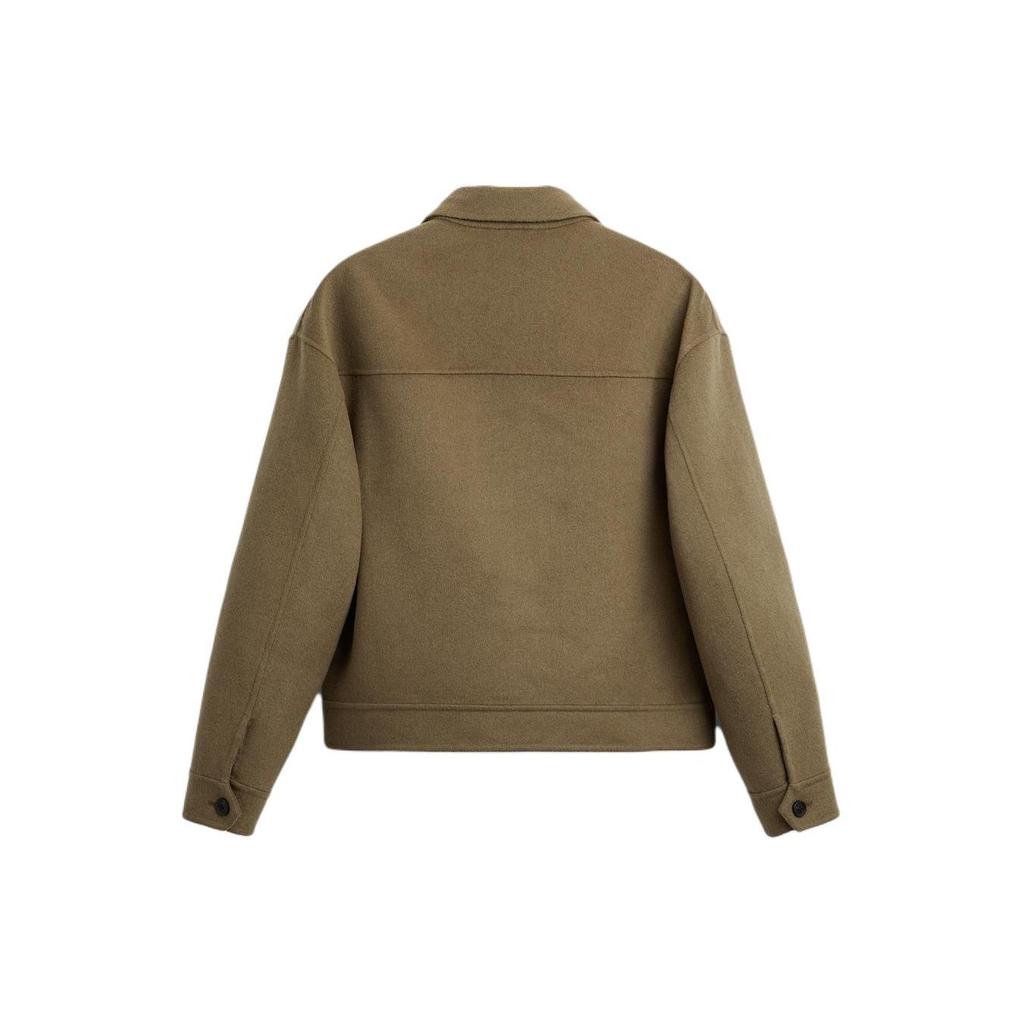 Zara Solid Color Lapel Single Breasted Long Sleeve Jacket Men Jackets Gray 5854654 706