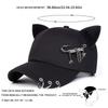 Five Blade Wrench Star Pointed Cat Ear Baseball Cap Women Cute Outdoor Travel Hat Fashion Hiphop Hats Outdoor Sun Protection Versatile Caps