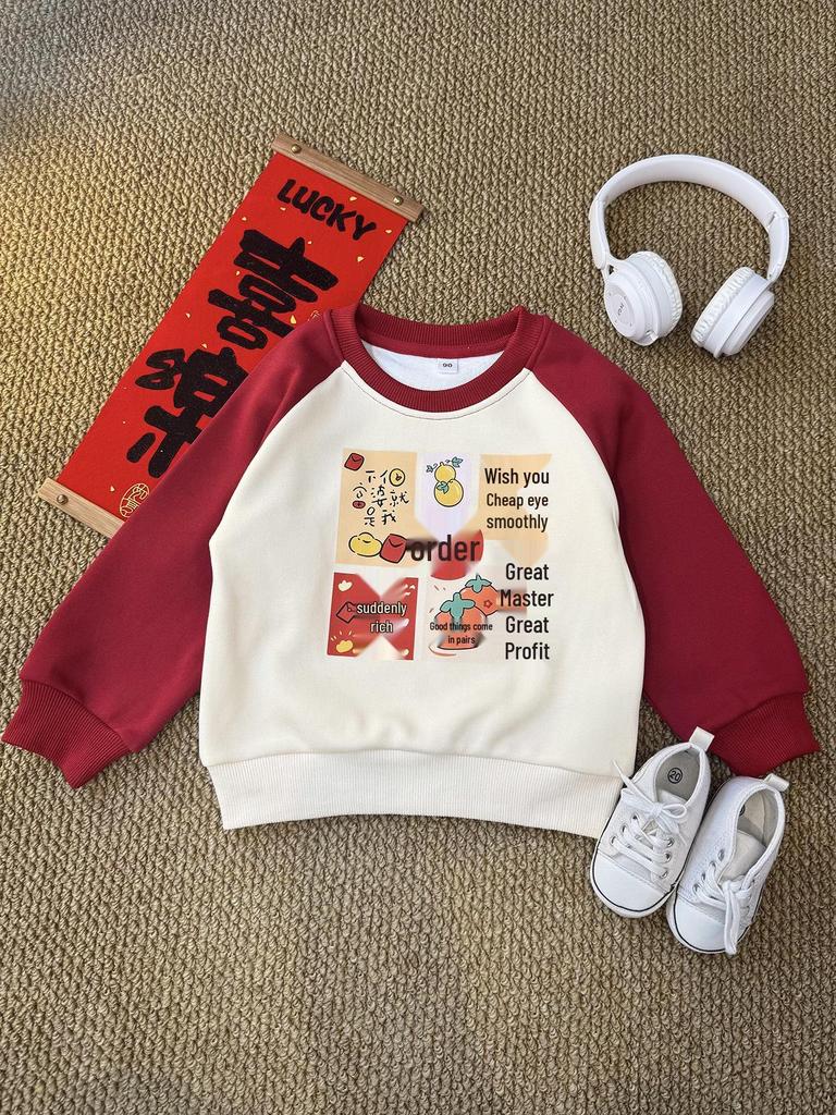 Семейные красные наряды на Новый 2026 год: Бархатные Плотные Комплекты для Сочетаний Мать-Сын или Мать-Дочь