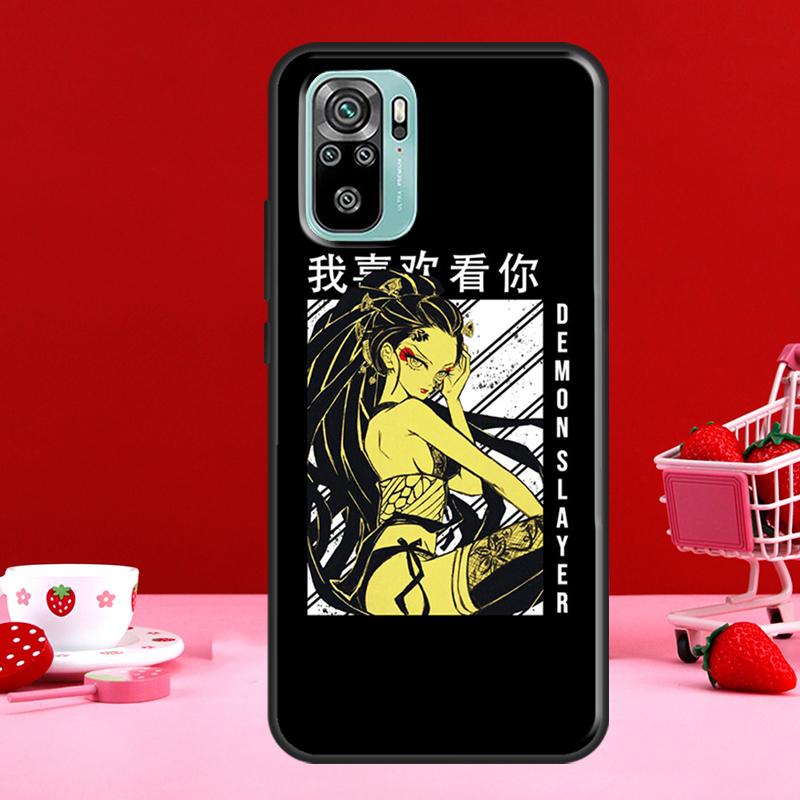 Чехол Demon Slayer Daki для Xiaomi Redmi 10 9 9A 9C 9T задняя крышка для Redmi Note 11 Pro 8 9 10 Pro 9S 10S 11S