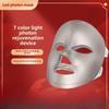 Светодиодный фотонный прибор для омоложения кожи, спектральный прибор для косметической маски, 7-цветный спектрометр, прибор для косметической маски с большим рядом ламп для лица