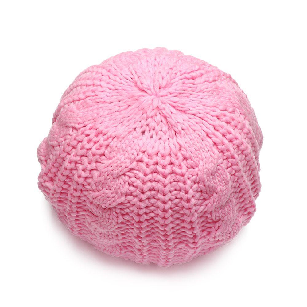 Winter Ribbed Warm Elegant Knitted Cap French Artist Cap Painter Hat Beret Hat