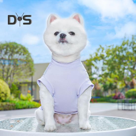 Солнцезащитная рубашка для собак, дышащая, быстросохнущая, охлаждающая футболка из ледяного шелка для собак, летняя одежда без рукавов для маленьких и средних собак