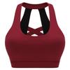 Women Sexy U-Shaped Cross Back Sports Bra Shockproof Running Fitness Yoga Push Up Quick Dry Vest