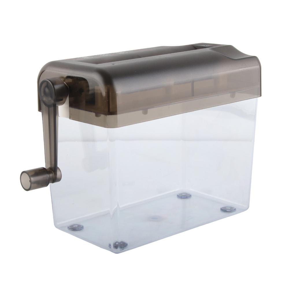 Black Manual Paper Shredder ABS Mini Hand Shredder Mini Hand File Shredder For Home