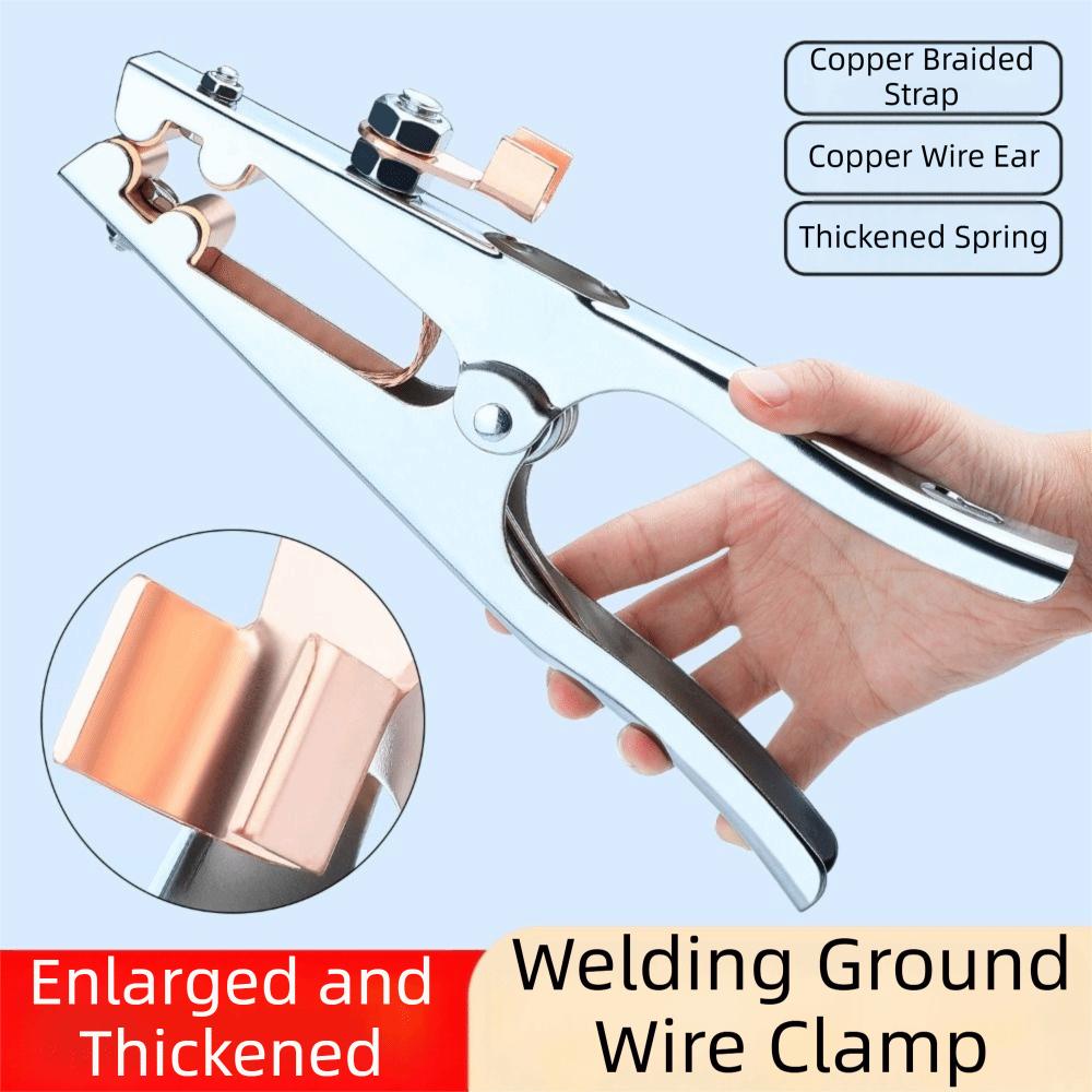 Heavy Duty Welding Grounding Clamp Manual Welder Grounding Connector Earth Ground Clip TIG Welder