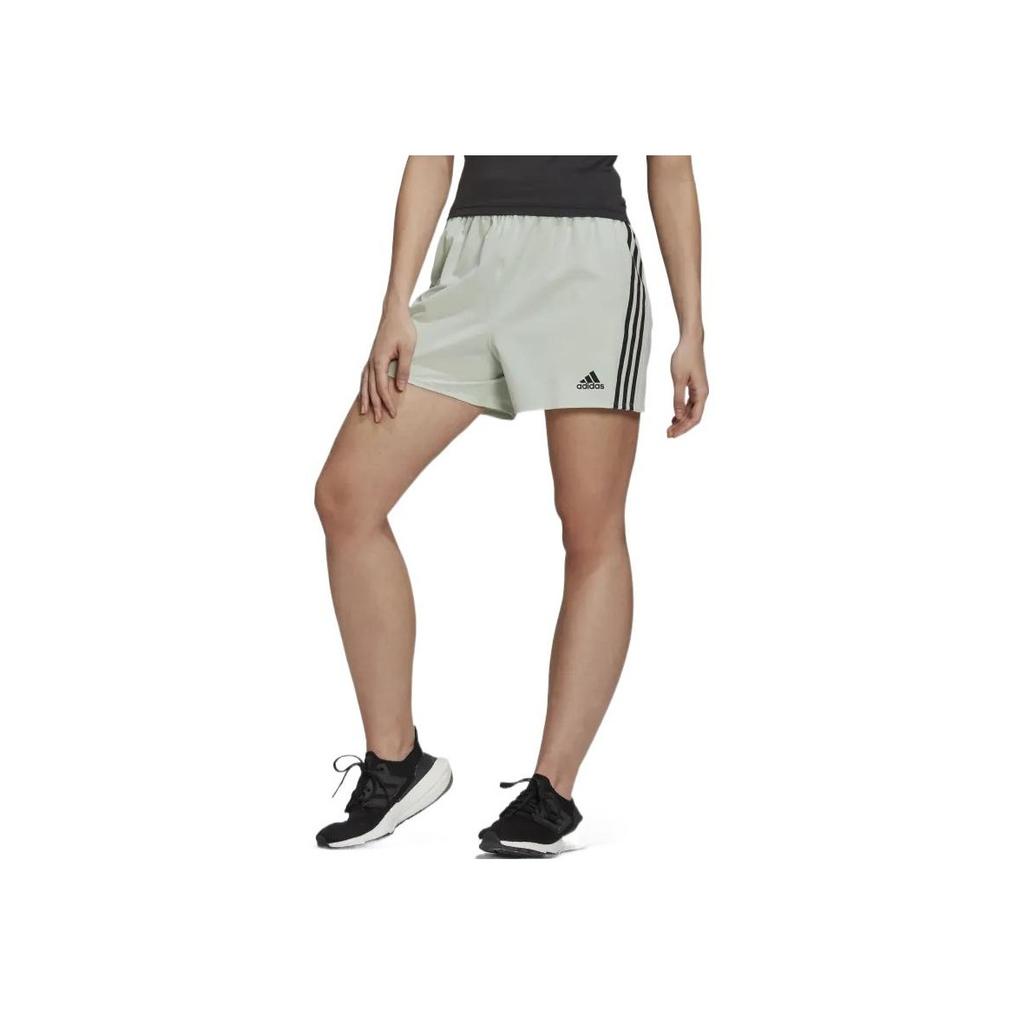 Adidas Три полоски логотип завязывается на резинке на талии прямые шорты женские шорты серые HJ9823