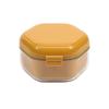 Invisible Braces Retainer Cleaner Box with Strainer Basket Travel Denture Bath Cleaning Box Mouth Guard Storage Case
