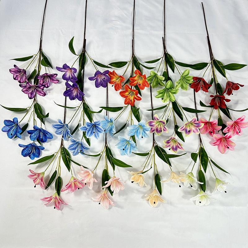Silk Lily Flowers For Home Decoration Wedding Party Gift Photography Prop Party Supplies