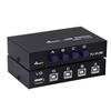 FJ-1A4B USB 2.0 4 Ports Share Switcher Selector Box Hub Sharing Switch Adapter For PC Scanner Printer High Quality Accessory
