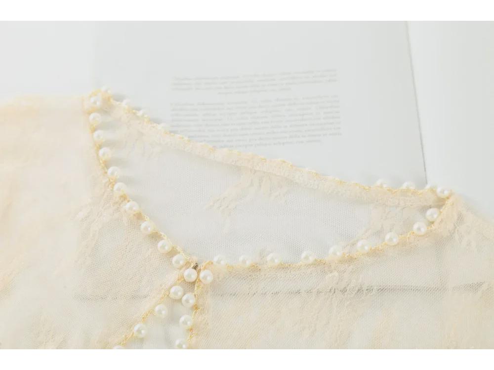 Лето 2025 года, элегантная кружевная накидка-шаль «Чонсам» для свадеб и ежегодных встреч