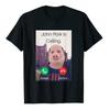 John Pork Is Calling Answer Call Phone Women T-Shirt Humor Funny Pig Lover Graphic Tee Top Streetwear Short Sleeve Outfit Gift Unisex