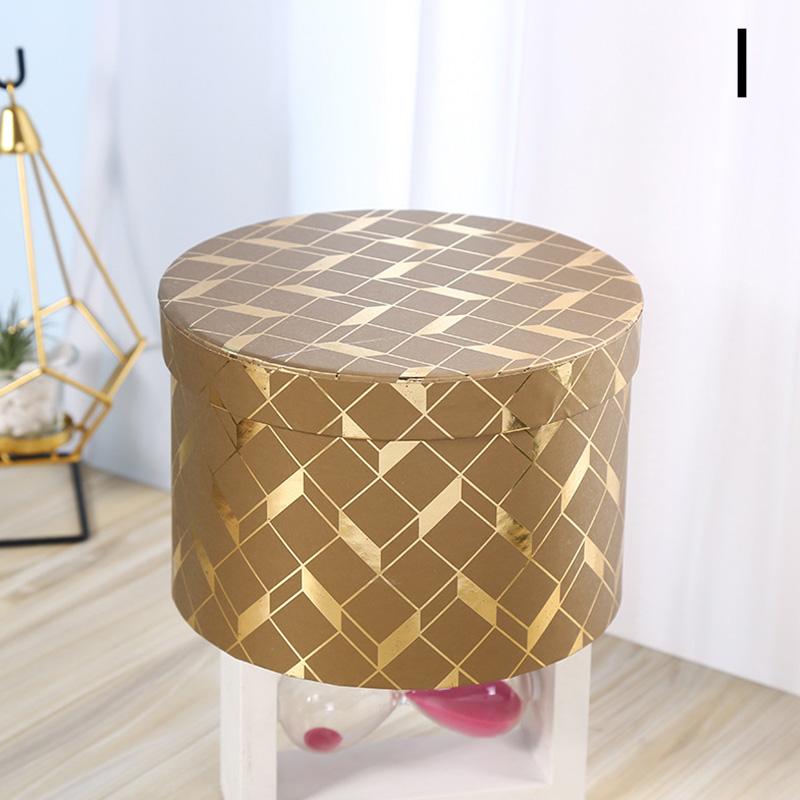 1 шт. бумажные коробки с мраморным принтом, круглая цветочная коробка, коробка для конфет, упаковочная коробка для цветов, коробки для букетов цветов