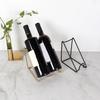 Red Wine Rack Display Stand Flexible Capacity Minimalist Design 1/2Grids Contemporary Wine Holder Bar Accessory