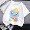 Pokemons Kids Clothing Summer Anime Printed Tops Cartoon Fashion Short Sleeve Loose Casual Tee Popular Design Girl Boy T Shirts