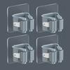 4PCS non-punching mop holder, mop clip, bathroom rack, powerful mop hook