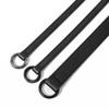 B-54 Black Leather Shoulder Strap with Spring Ring for DIY