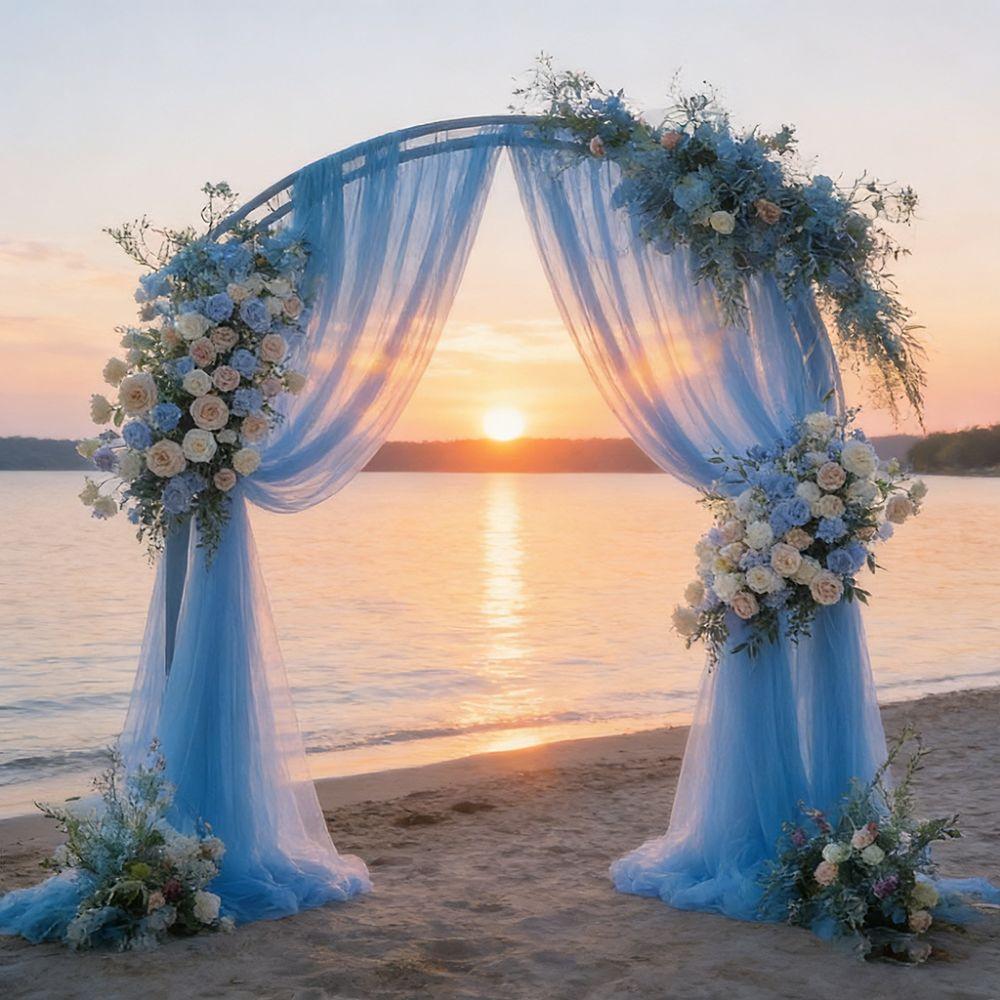 Rod Pocket Backdrop Curtains Multicolor Photography Background Drapes Wedding Decor