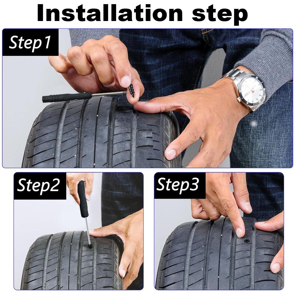 20 шт. Универсальные автомобильные велосипедные вакуумные резиновые гвозди для ремонта шин, инструменты для ремонта проколов и повреждений шин, аксессуары для ремонта автомобилей