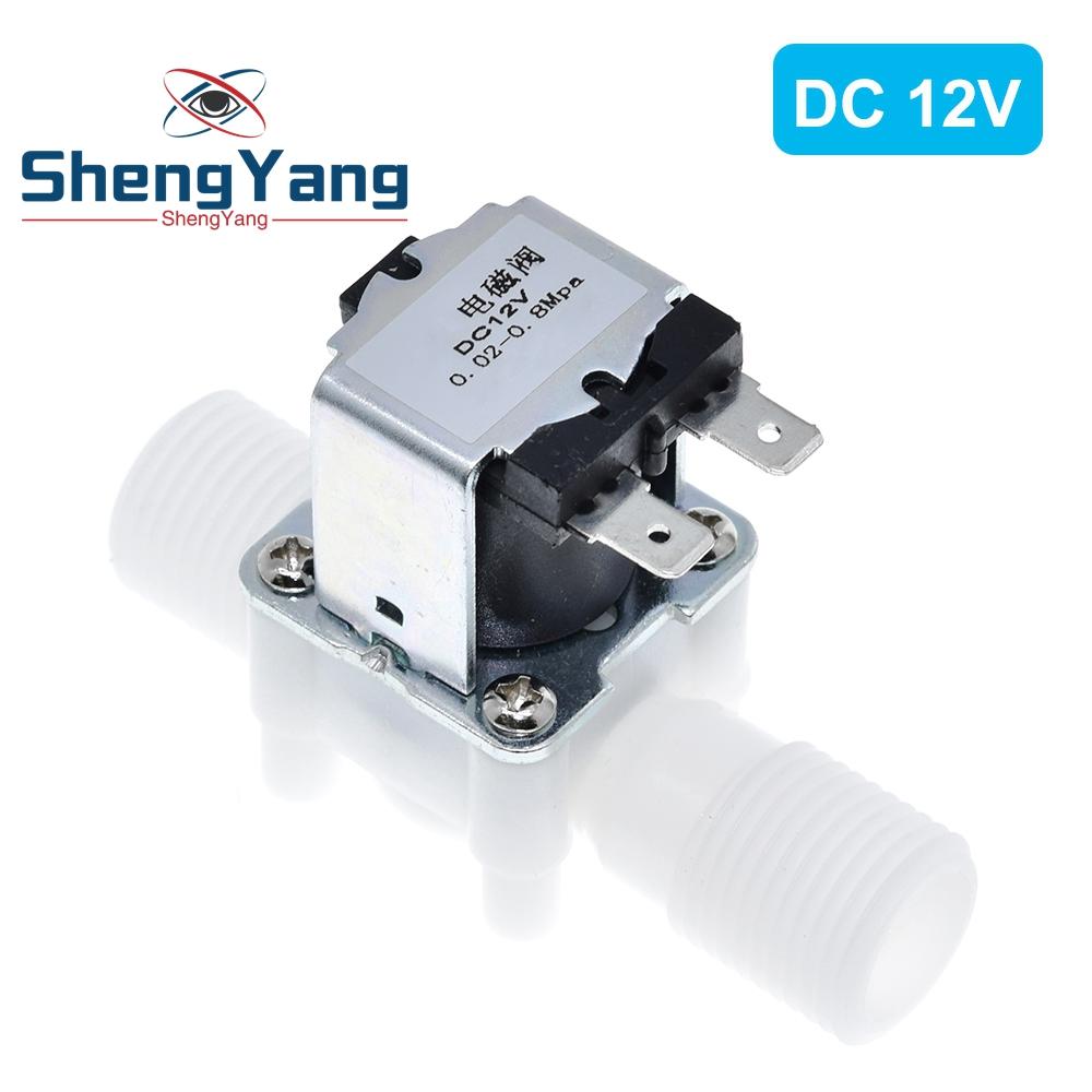 1/2" Plastic Solenoid Valve 12V 24V 220V Magnetic Washing Machine Dispenser Drinking Water Pneumatic Pressure Controller Switch