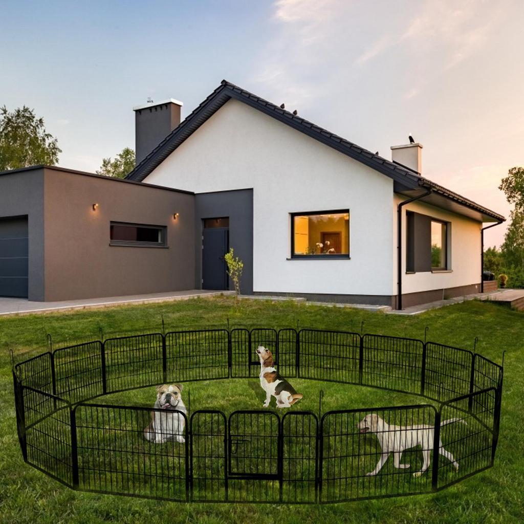 Portable Dog Playpen Yard Fence for Camping and RVs