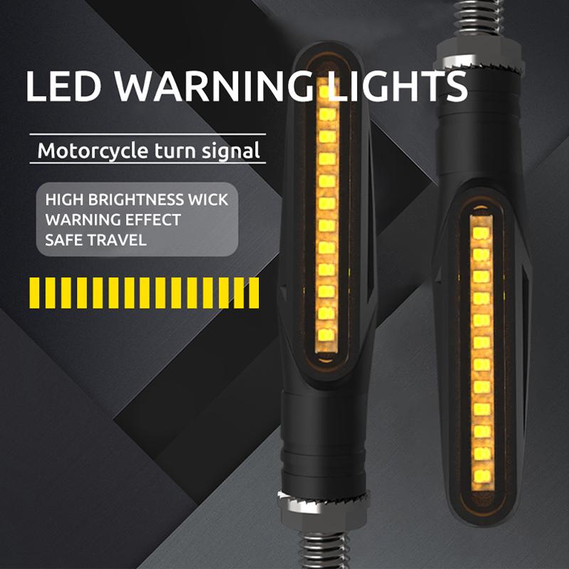 2Pcs/4Pcs Motorcycle Turn Signal Lights Universal Motorcycle Indicators LED Motorbike Turning Indicators Daytime Running Lights