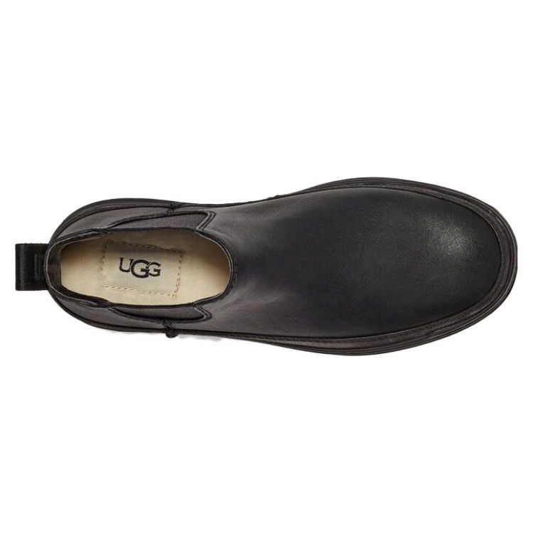 UGG Ботильоны женские из натуральной кожи Merina Top Grain Leather с толстой подошвой, черные 1130490-BLK