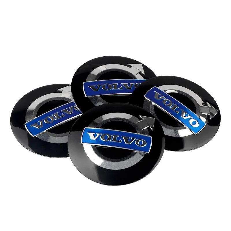 4 шт. 56/60 мм Центральные колпачки ступицы колеса автомобиля Замена эмблемы Аксессуары для Volvo Rdesign T6 AWD C30 C70 S60 S80 V40 V50 T6