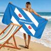 Пляжное полотенце с принтом Heerenveen, большое, мягкое, быстросохнущее, для пляжа, кемпинга, плавания