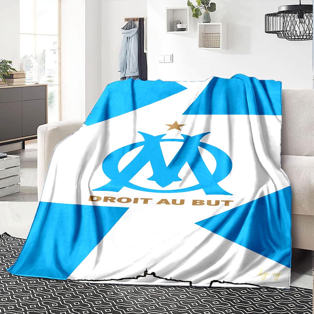 1pc Blanket - Marseille Print Design,Lightweight Blanket for Sofa,Bed- Soft &Warm,Gift for All Seasons