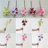 55cm Length Faux Flower 3 Heads Design Artificial Flower Stem  Living Room Decoration