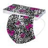 10PCS Adult Leopard Print Plus Butterfly Three-Layer Disposable Protective Mask