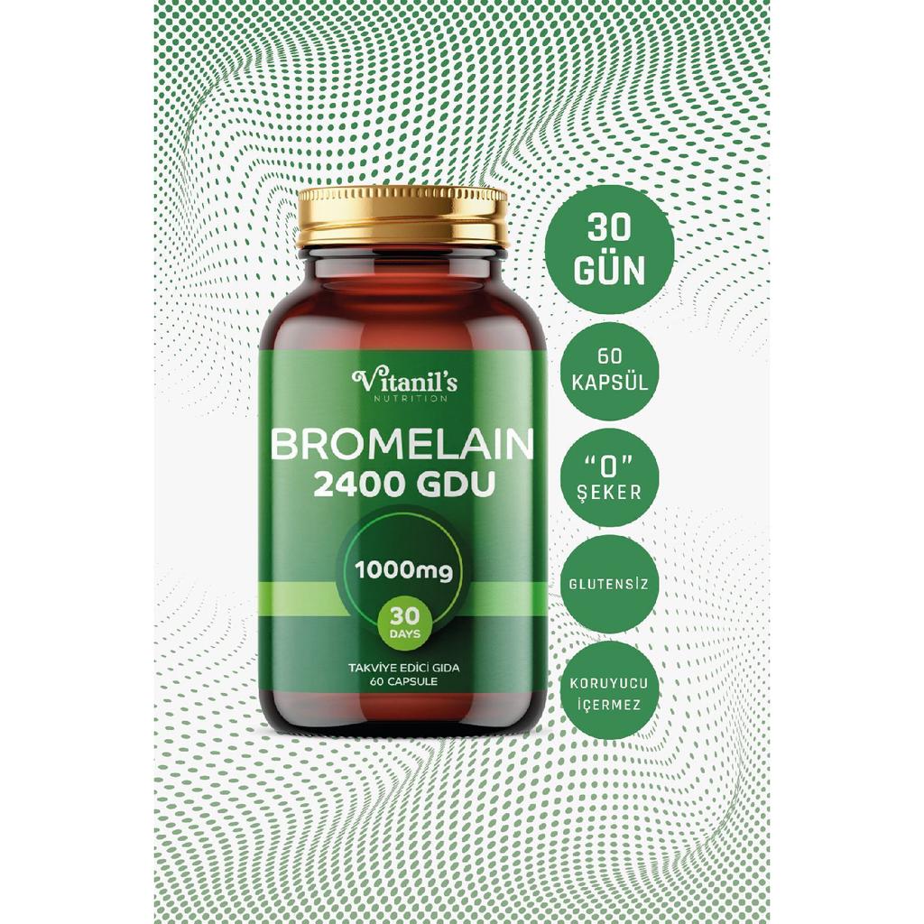 Bromelain 1000 Mg 60 Capsules