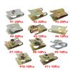 150PCS Metal U-Type Base Fender Bumper Leaf Board Fastener Clip U Type Gasket FenderMetal Clips