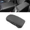 Black Soft Leather Console Armrest Cover For Hyundai Tucson Nx4  2022 Car Center Control Armrest Box Skin Cover Trim