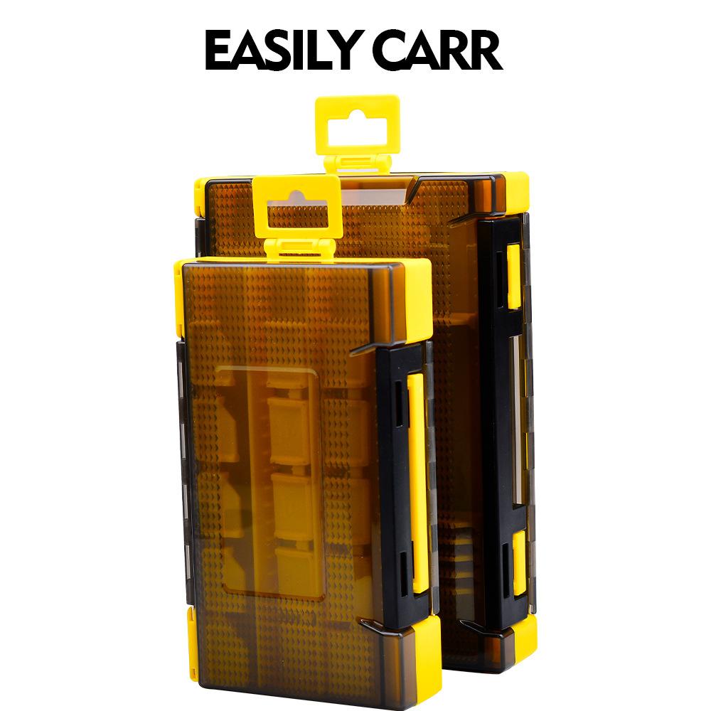 Коробка для двойной приманки, двусторонняя коробка для рыболовных снастей, коробка для хранения аксессуаров для наживки, пластиковая коробка для приманки-карандаша Mino