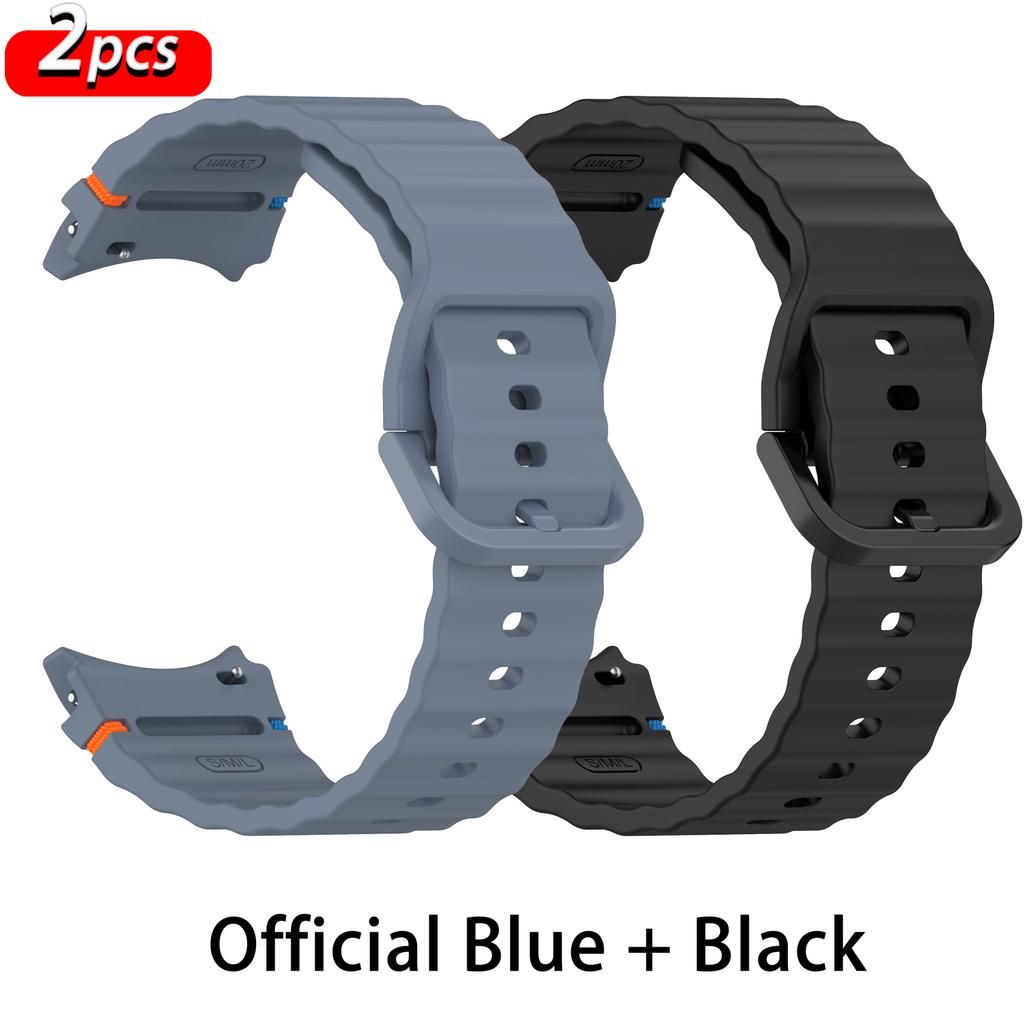Straps for Samsung Galaxy watch 7/FE/5 Pro/4/6/6 classic 44mm 40mm 45mm Silicone sport belt bracelet correa Galaxy watch 7 Band