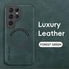 Luxury Leather Magnetic Case for Samsung Galaxy S20 S21 S24 S23 S22 Ultra FE A55 A35 A15 A05 A05S A54 A34 A24 Magsafe Wireless Charge Cover