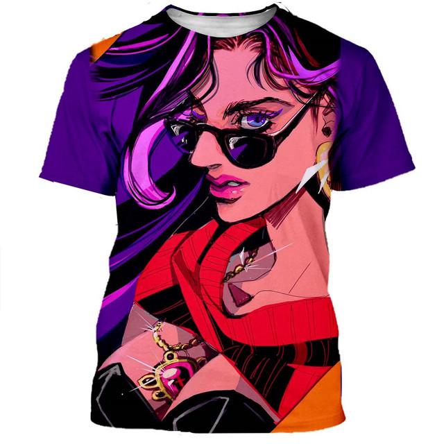 Новая классическая футболка JoJo Bizarre Adven для мужчин и женщин, модная футболка с 3D принтом, уличная одежда в стиле хип-хоп, повседневные летние топы 6XL